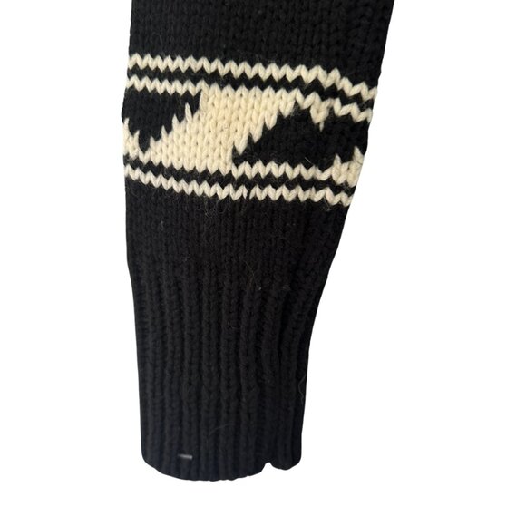 NWT Rocawear Chunky Cable Knit Zip Sweater – Size S – Black/White - Picture 5 of 11